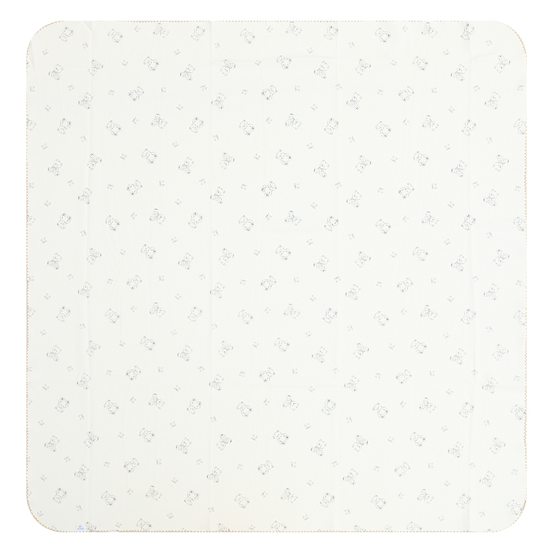 Chăn mây waffle cotton Piumie 110x110 cm - Gấu (từ 0 tháng) 2