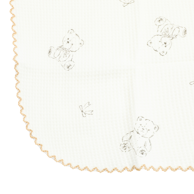 Chăn mây waffle cotton Piumie 110x110 cm - Gấu (từ 0 tháng) 6