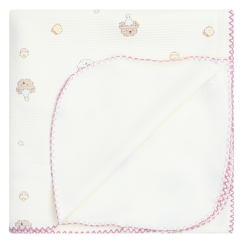 Chăn mây waffle cotton Piumie 110x110 cm - Gấu (từ 0 tháng) 14