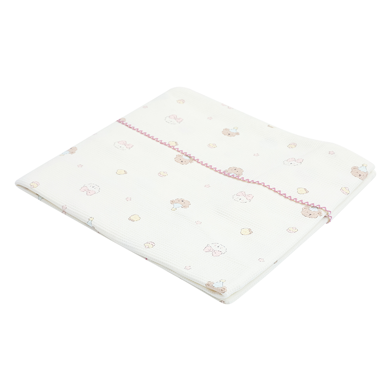 Chăn mây waffle cotton Piumie 110x110 cm - Gấu (từ 0 tháng) 17