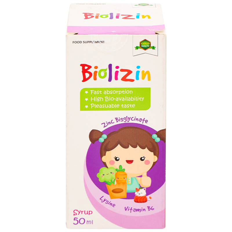 Combo 2 siro Biolizin tăng cường sức đề kháng hương đào, 50 ml dạng uống (từ 3 tháng) 3