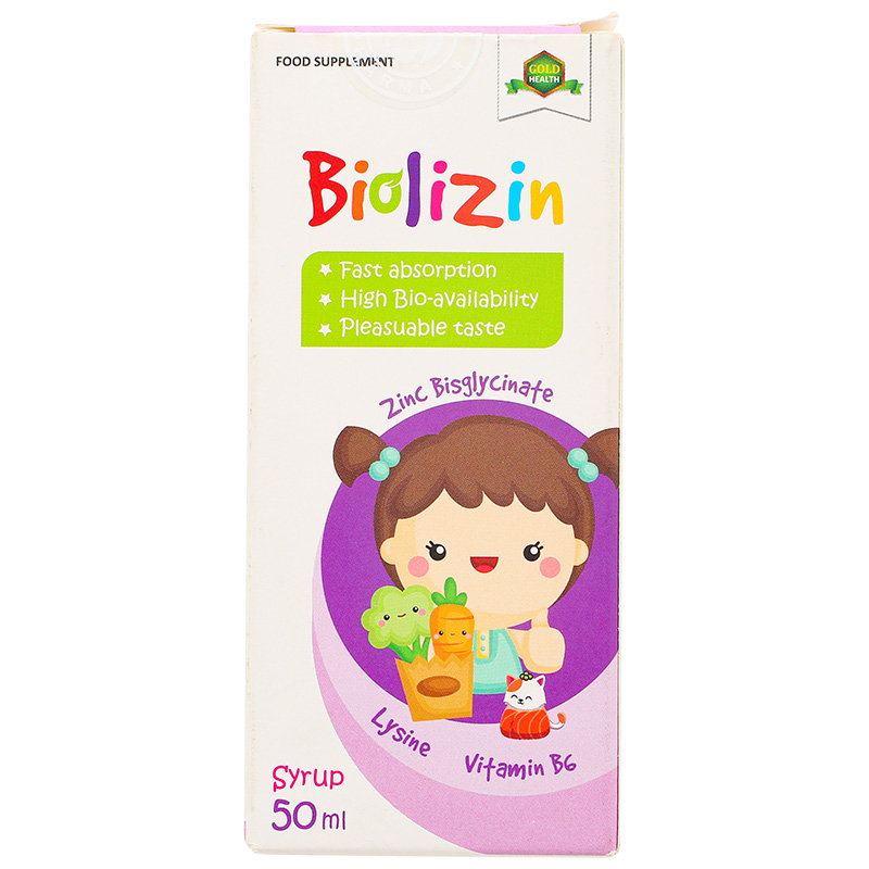 Combo 2 siro Biolizin tăng cường sức đề kháng hương đào, 50 ml dạng uống (từ 3 tháng) 4