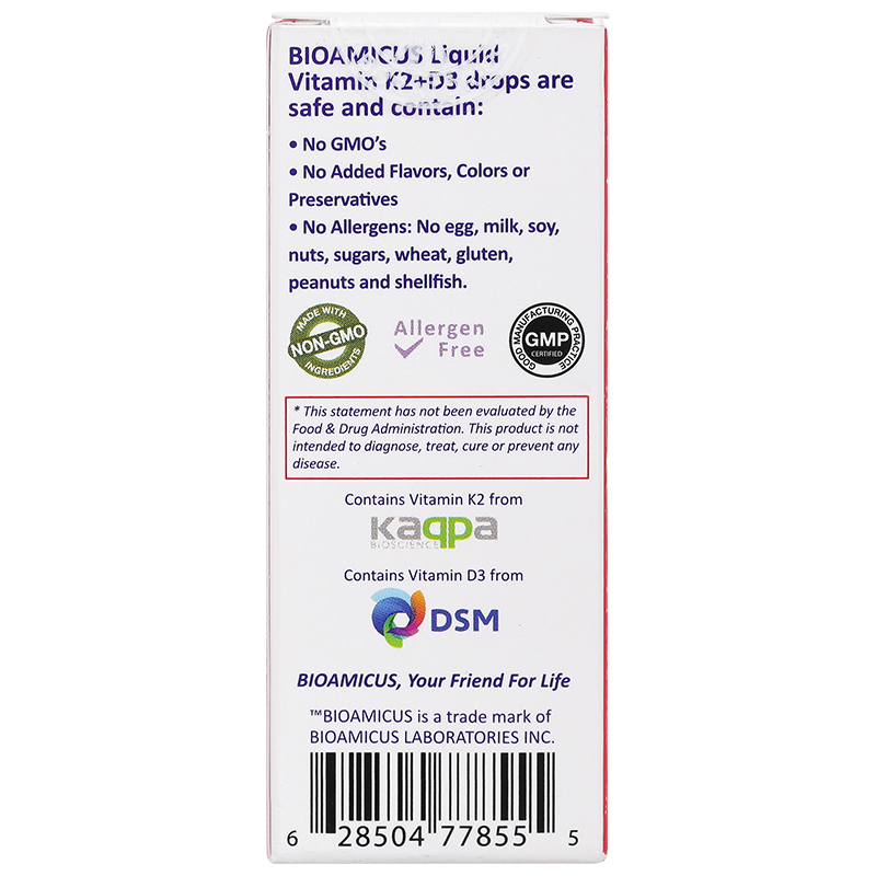 Combo 2 hộp BioAmicus Vitamin K2+D3 hỗ trợ tốt sức khỏe xương, răng, 10 ml dạng nhỏ giọt (từ 0 tháng) 4