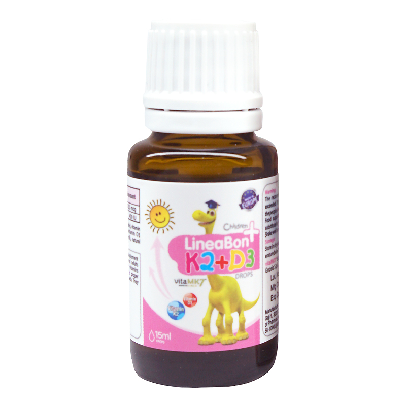 Combo 2 hộp LineaBon K2+D3 Plus hỗ trợ hấp thu canxi, 15 ml dạng nhỏ giọt (từ 0 tháng) 5