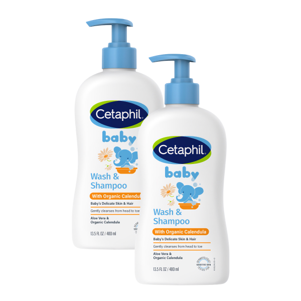 Combo 2 sữa tắm & gội 2in1 cho bé Cetaphil Baby - Giao bao bì ngẫu nhiên