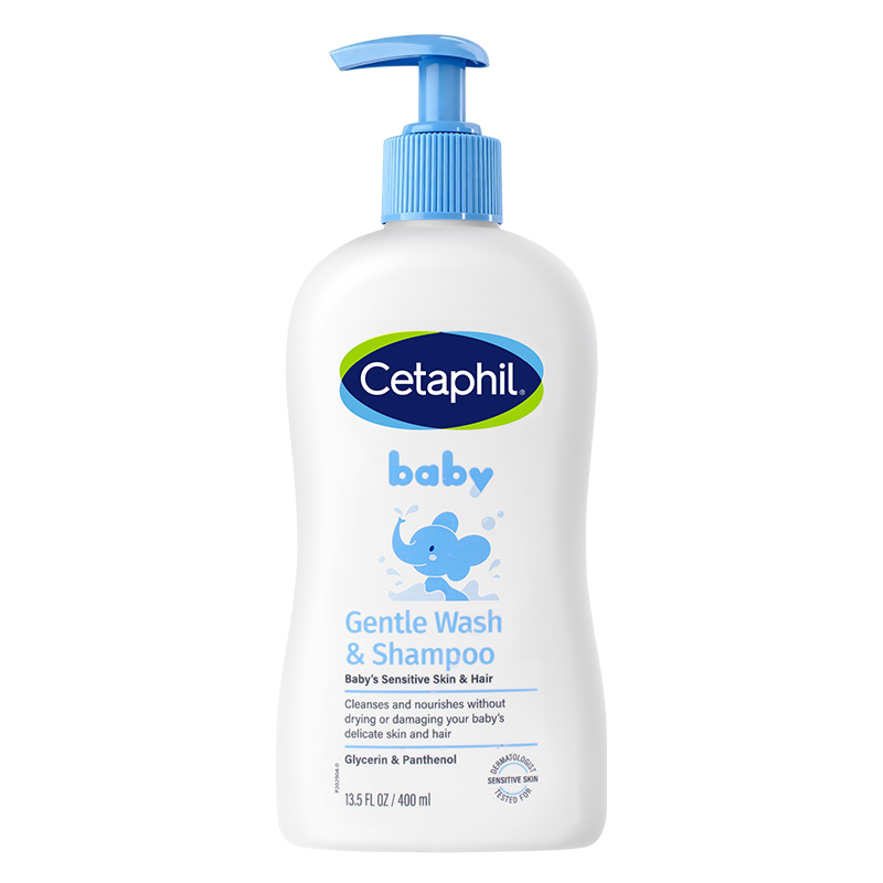 Combo 2 sữa tắm & gội 2in1 cho bé Cetaphil Baby Gentle hương dịu nhẹ 400 ml (mọi độ tuổi) - Giao bao bì ngẫu nhiên 3