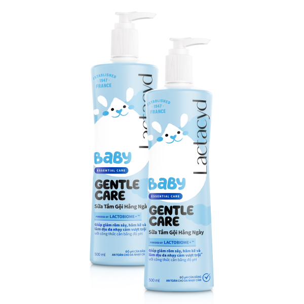 Combo 2 sữa tắm & gội 2in1 cho bé Lactacyd Gentle Care - Giao bao bì ngẫu nhiên