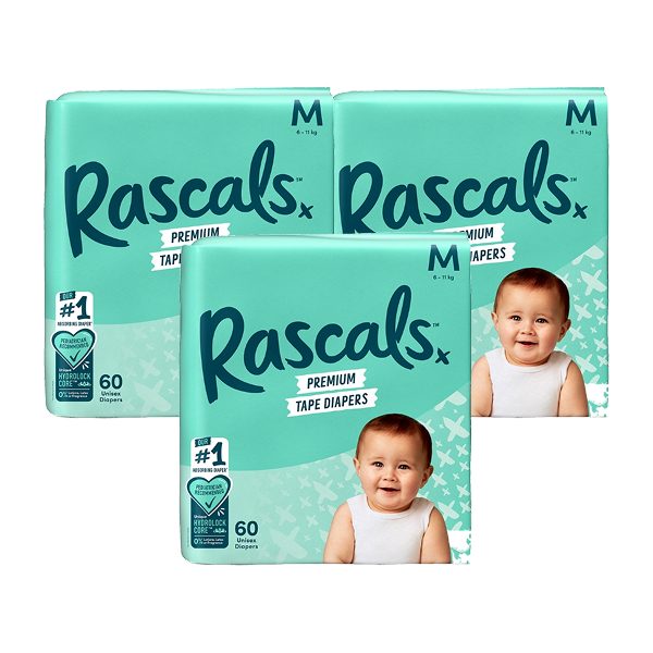 Tã dán Rascals size M 60 miếng (6 - 11 kg) - Giao bao bì ngẫu nhiên 29
