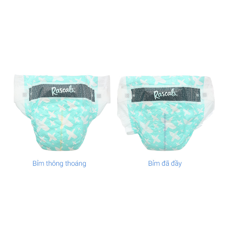 Combo 2 tã dán Rascals size NB 80 miếng/bịch (3 - 5 kg) - Giao bao bì ngẫu nhiên 44