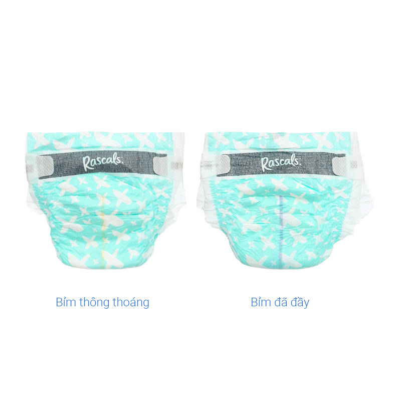 Combo 2 tã dán Rascals size S 70 miếng/bịch (4 - 8 kg) - Giao bao bì ngẫu nhiên 42