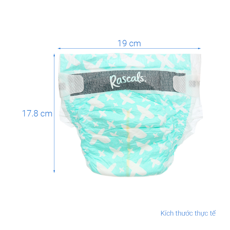 Combo 2 tã dán Rascals size S 70 miếng/bịch (4 - 8 kg) - Giao bao bì ngẫu nhiên 37