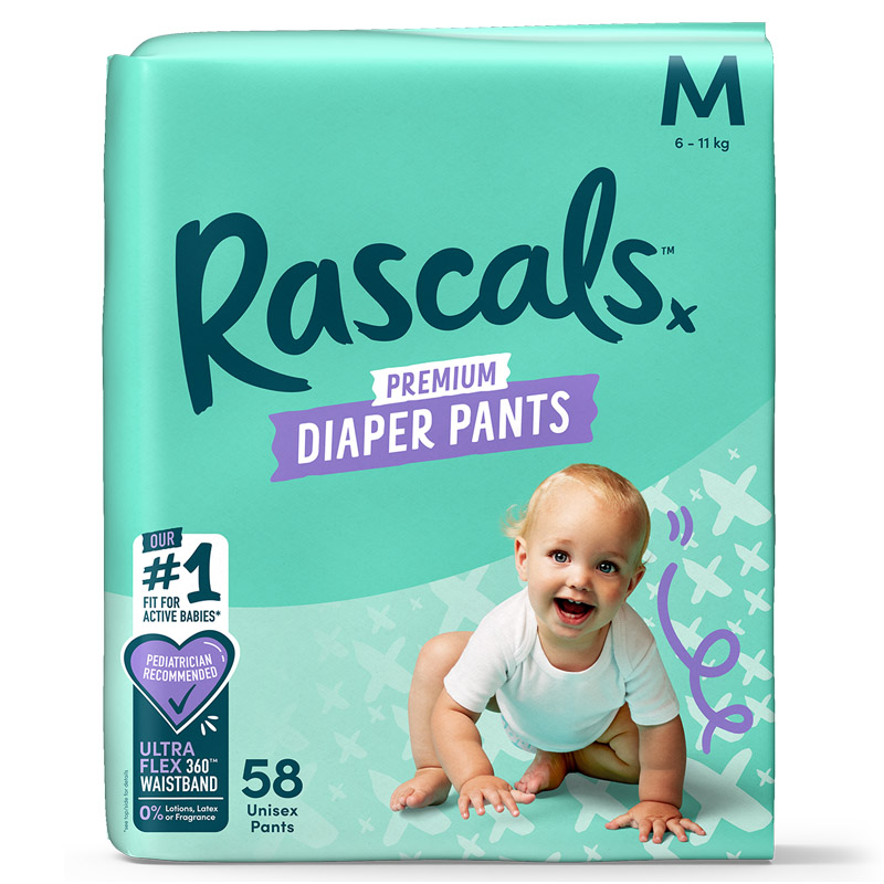 Combo 2 tã quần Rascals size M 58 miếng/bịch (6 - 11 kg) - Giao bao bì ngẫu nhiên 19