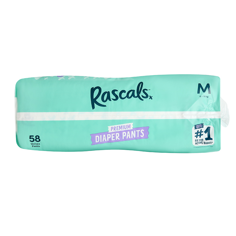 Combo 2 tã quần Rascals size M 58 miếng/bịch (6 - 11 kg) - Giao bao bì ngẫu nhiên 22