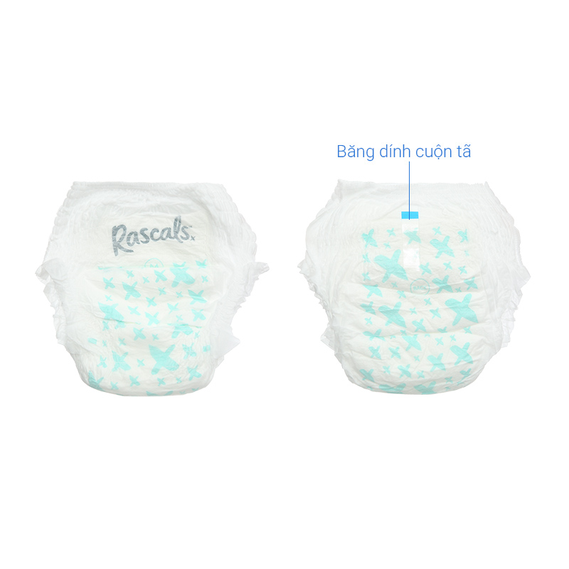 Combo 2 tã quần Rascals size M 58 miếng/bịch (6 - 11 kg) - Giao bao bì ngẫu nhiên 24