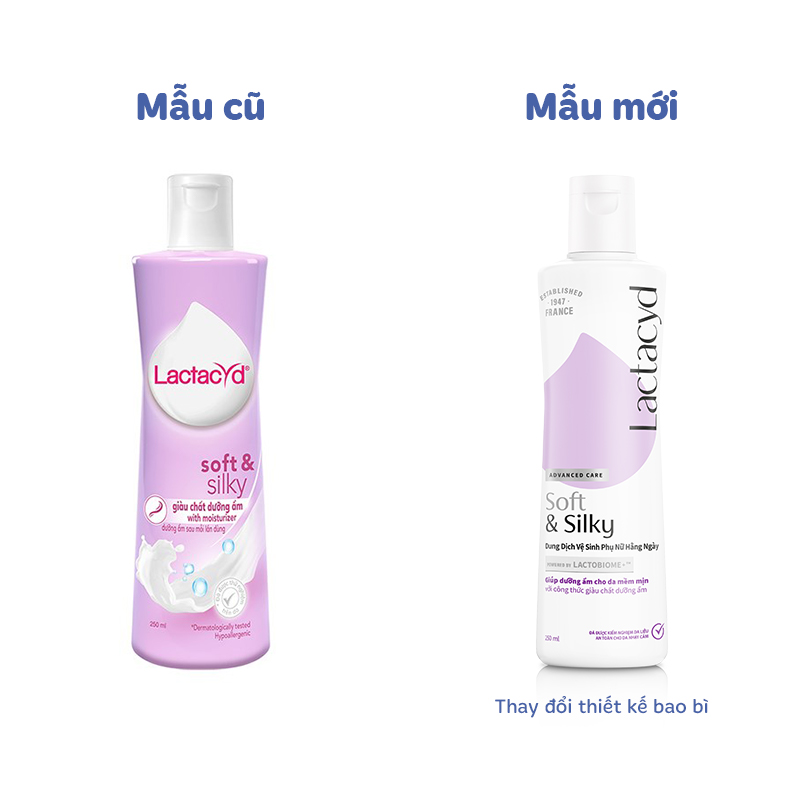 Dung dịch vệ sinh phụ nữ Lactacyd Soft & Silky hương dịu nhẹ 150 ml - Giao bao bì ngẫu nhiên 6