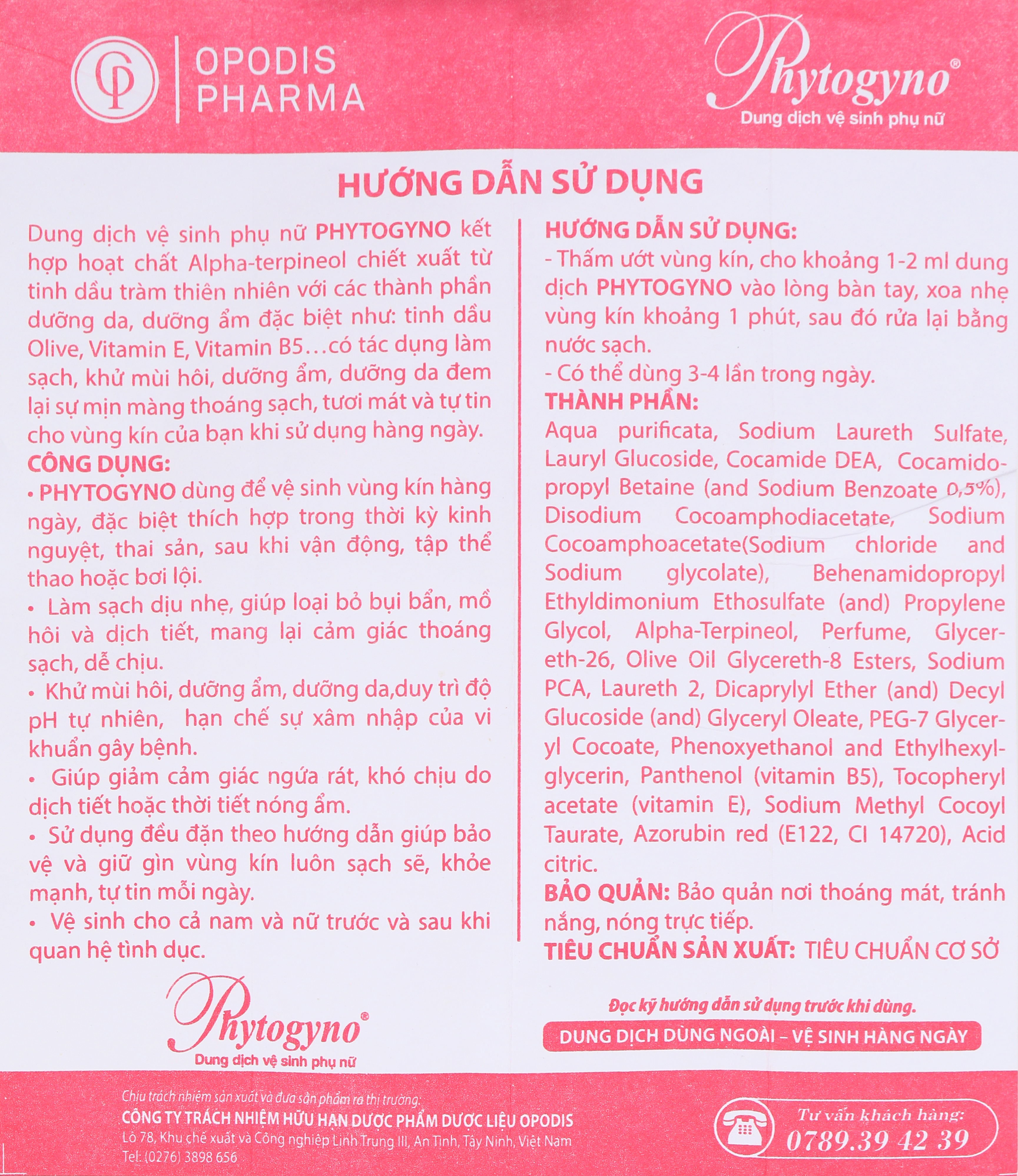 Dung dịch vệ sinh phụ nữ Phytogyno ngừa viêm âm đạo, khử mùi chai 100ml - 23