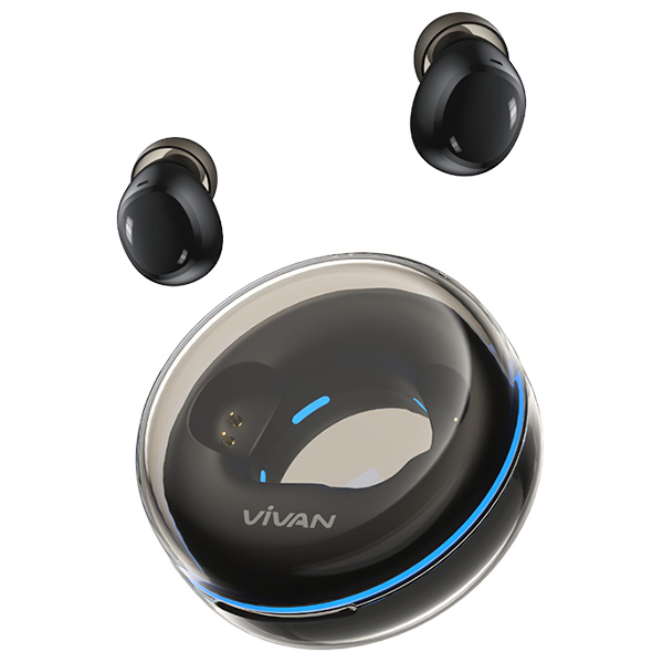 Earphone Bluetooth Vivan TWS Space Mini Black