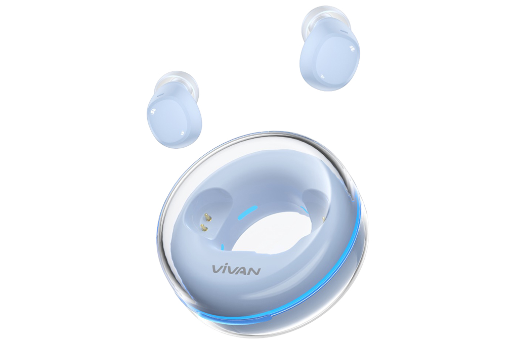 Earphone Bluetooth Vivan TWS Space Mini Blue