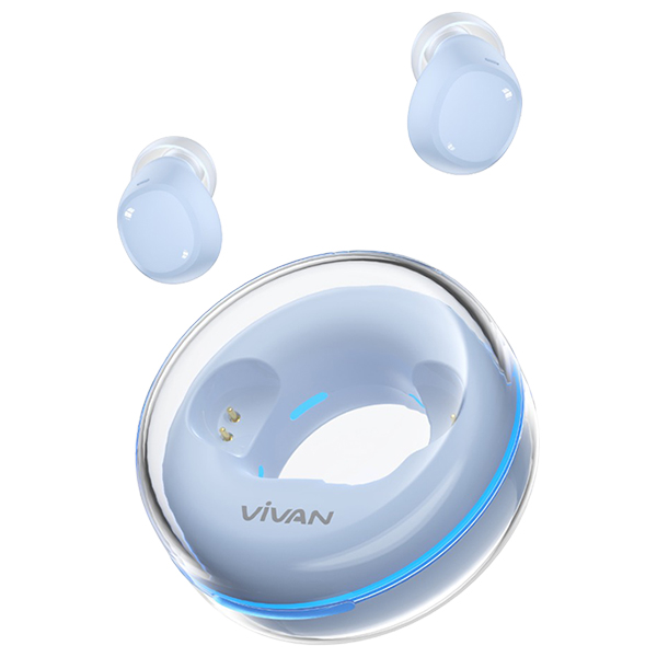 Earphone Bluetooth Vivan TWS Space Mini Blue
