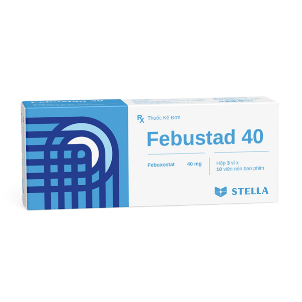 Febustad 40 điều trị tăng acid uric huyết mạn tính