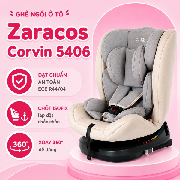 Ghế ngồi ô tô Zaracos Corvin 5406 (0 - 12 tuổi) - Màu đen 25