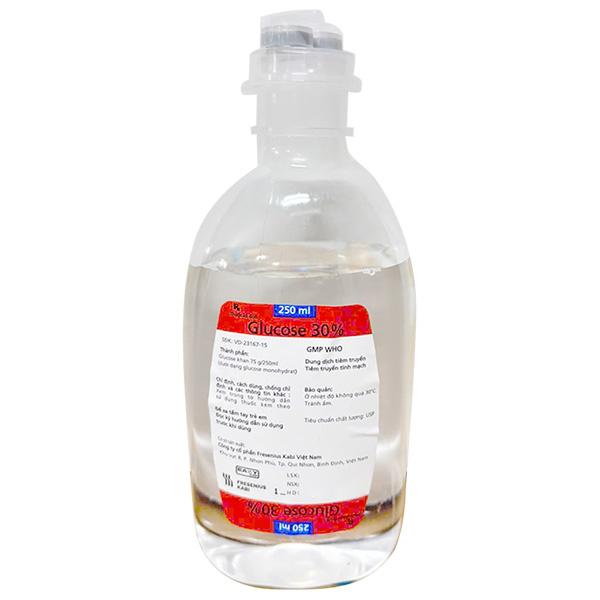 Dung dịch tiêm truyền Glucose 30% Fresenius Kabi cung cấp năng lượng