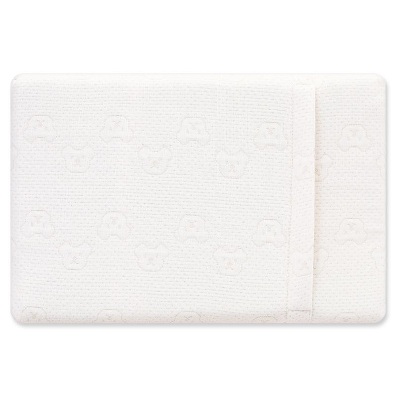 Gối chống bẹp đầu waffle cotton Piumie Air Feeling 35x25x2.5 cm - Gấu (từ 0 tháng) 2