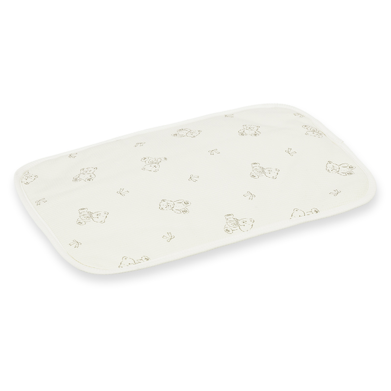 Gối lưới waffle cotton Piumie thoáng khí 25x38 cm - Gấu (từ 0 tháng) 3