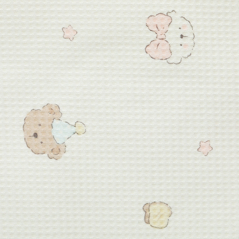 Gối lưới waffle cotton Piumie thoáng khí 25x38 cm - Gấu (từ 0 tháng) 10