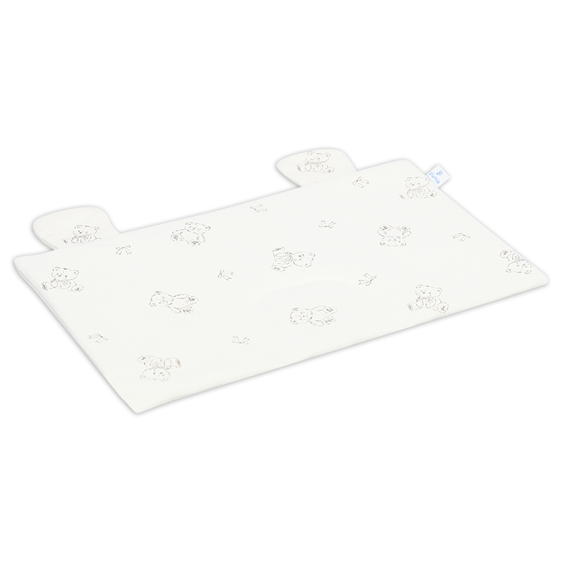 Gối mây sơ sinh waffle cotton Piumie 34x21 cm - Gấu (từ 0 tháng) 3