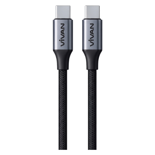 Kabel Data Type C - Type C Vivan VKF-CC100 Black