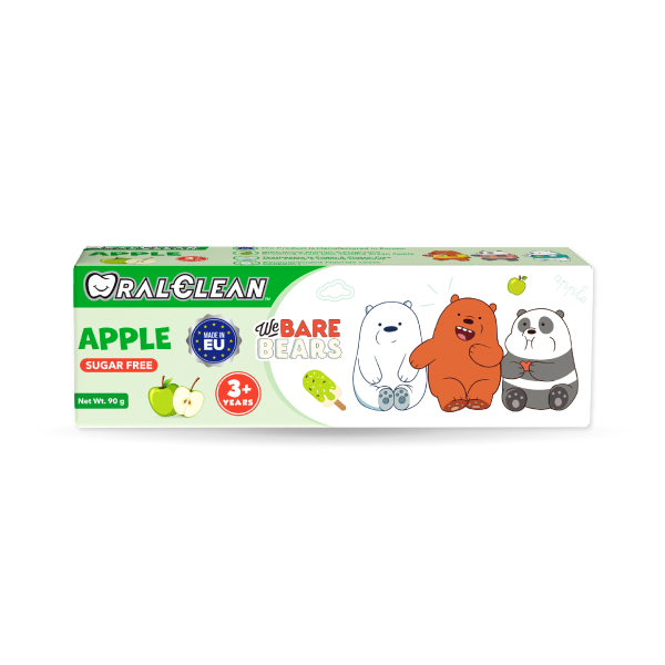 Kem đánh răng cho bé từ 3 tuổi Oral Clean hương táo 90g - AVAKids.com