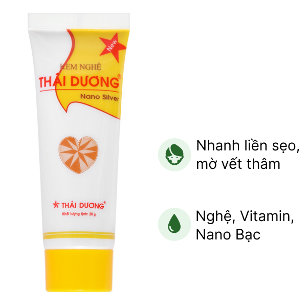 Kem nghệ Thái Dương Nano Bạc dưỡng da, mờ sẹo, mờ thâm