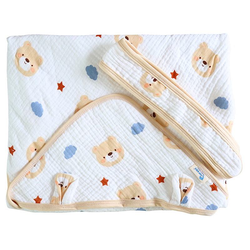 Khăn quấn cotton TOP KIDS 80x80 cm - Màu ngẫu nhiên 14