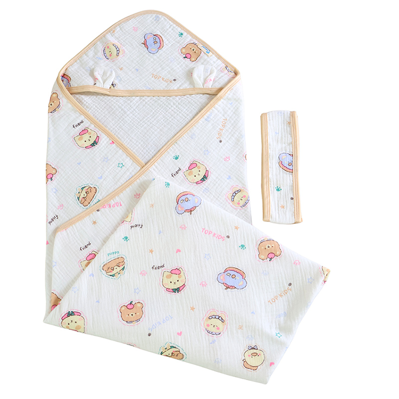 Khăn quấn cotton TOP KIDS 80x80 cm - Màu ngẫu nhiên 16