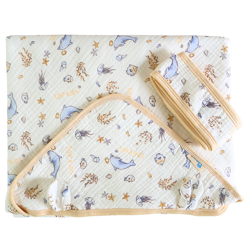 Khăn quấn cotton TOP KIDS 80x80 cm - Màu ngẫu nhiên 9