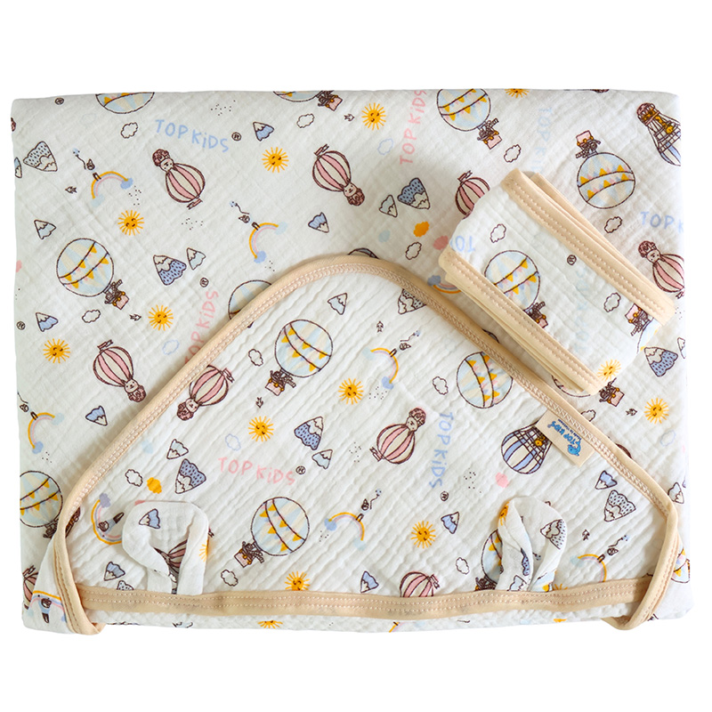 Khăn quấn cotton TOP KIDS 80x80 cm - Màu ngẫu nhiên 10