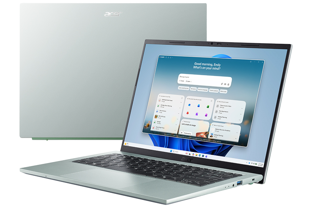 Laptop Acer Aspire Go 14 Intel Core C5-120U/8GB/512GB/OHS/Win11 (AG14-72P-591X) Matcha