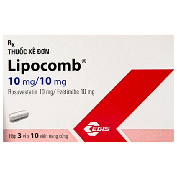Lipocomb 10mg/10mg điều trị tăng cholesterol máu nguyên phát