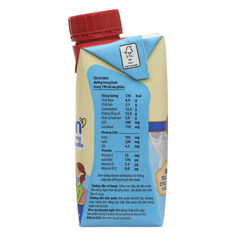 Thùng 24 hộp sữa bầu Morinaga E-Okasan hương vani 190 ml 29