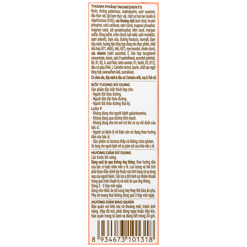 Thùng 24 sữa nước dinh dưỡng người lớn Vinamilk Sure Dicerna hương tự nhiên 237ml 22