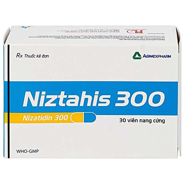 Niztahis 300mg trị loét dạ dày - tá tràng, trào ngược dạ dày- thực quản