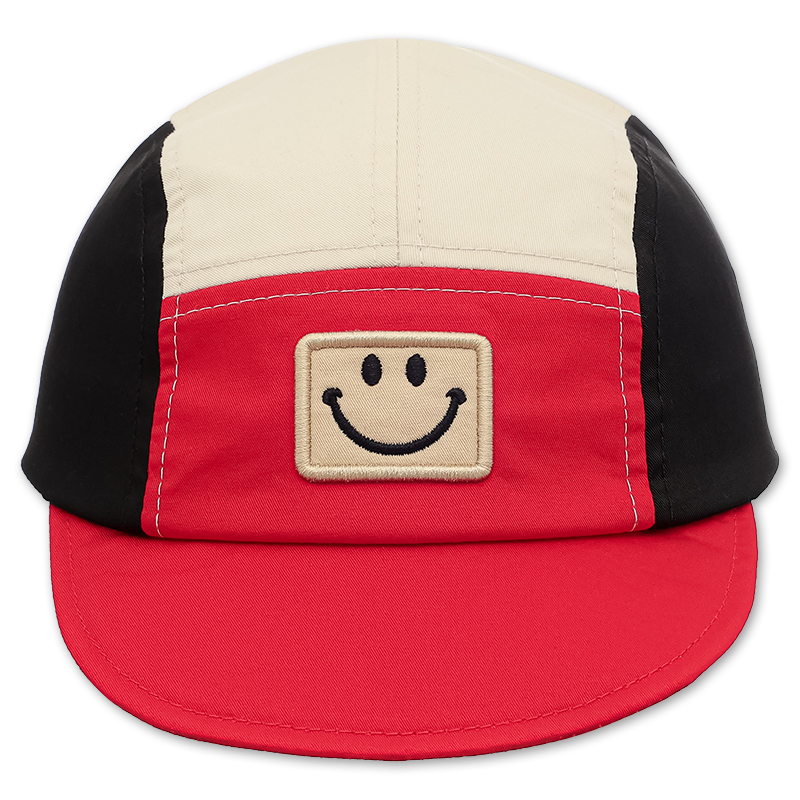 Nón kết cho bé trai Duy Ngọc 7344 thêu Smile màu đỏ 2