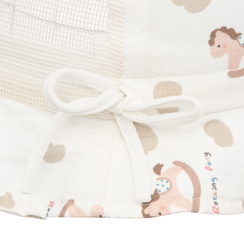 Nón vành cho bé TOP KIDS ngựa màu be nâu 6