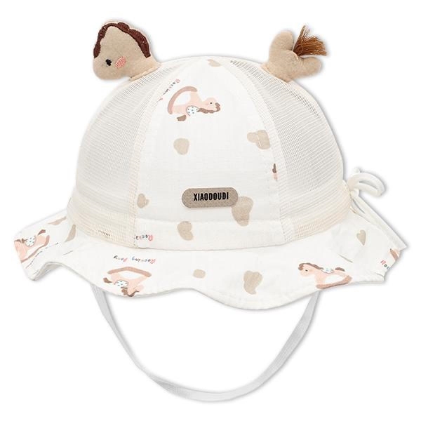 Nón vành cho bé TOP KIDS ngựa màu be nâu - AVAKids.com