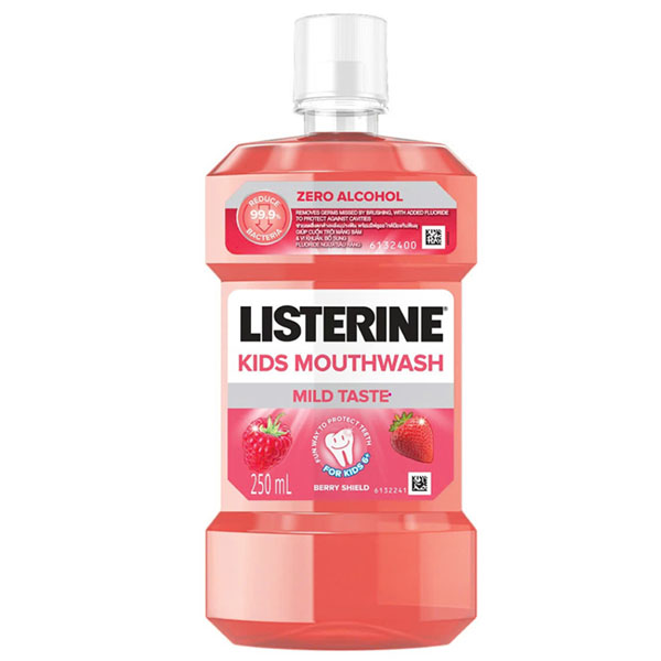 Nước súc miệng Listerine Kids Mouthwash ngừa sâu răng, sạch mảng bám