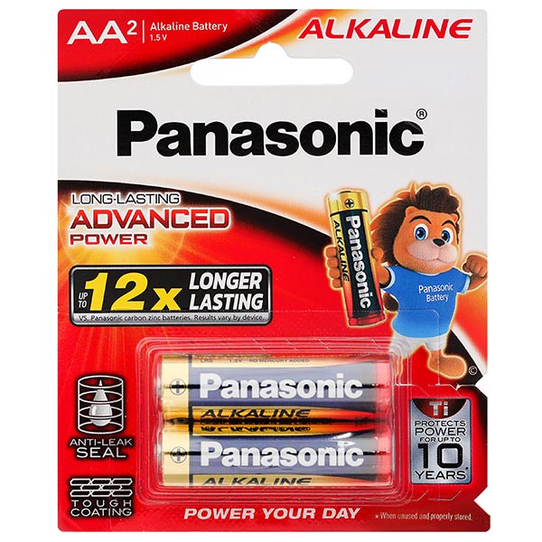 Pin Panasonic Alkaline AA LR6T/2B-V