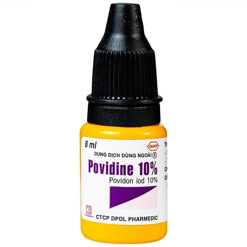 Dung dịch sát khuẩn Povidine 10% ngăn ngừa nhiễm khuẩn, sát trùng da chai 90ml - 9