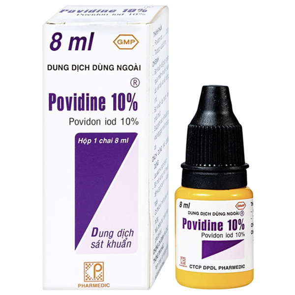 Dung dịch sát khuẩn Povidine 10% ngừa nhiễm khuẩn vết thương