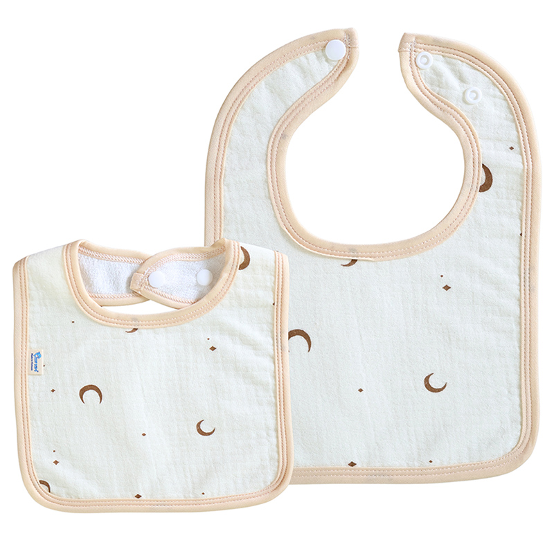 Set 2 yếm ăn cho bé muslin TOP KIDS (từ 0 tháng) - Mẫu ngẫu nhiên 3